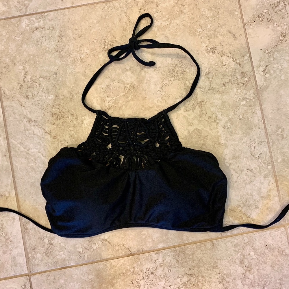Black Exhilaration Bathing suit top